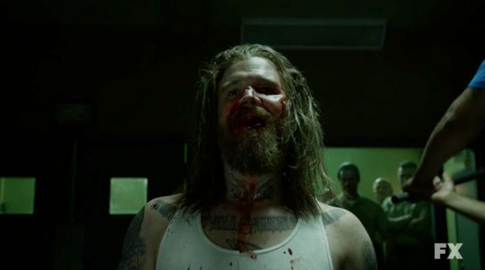 Ryan Hurst and Charlie Hunnam as Opie Winston and Jax Teller on Sons of Ana...